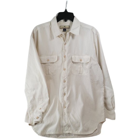 Tommy Bahama Other - Tommy Bahama Medium Mens Long Sleeve Button Do Causal Dress Shirt Cream Colored.